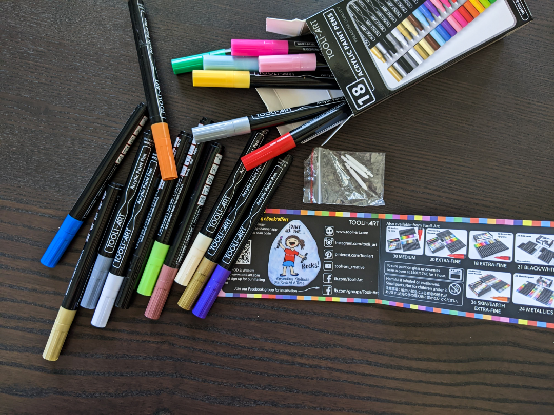  TOOLI-ART Acrylic Paint Markers Paint Pens Special